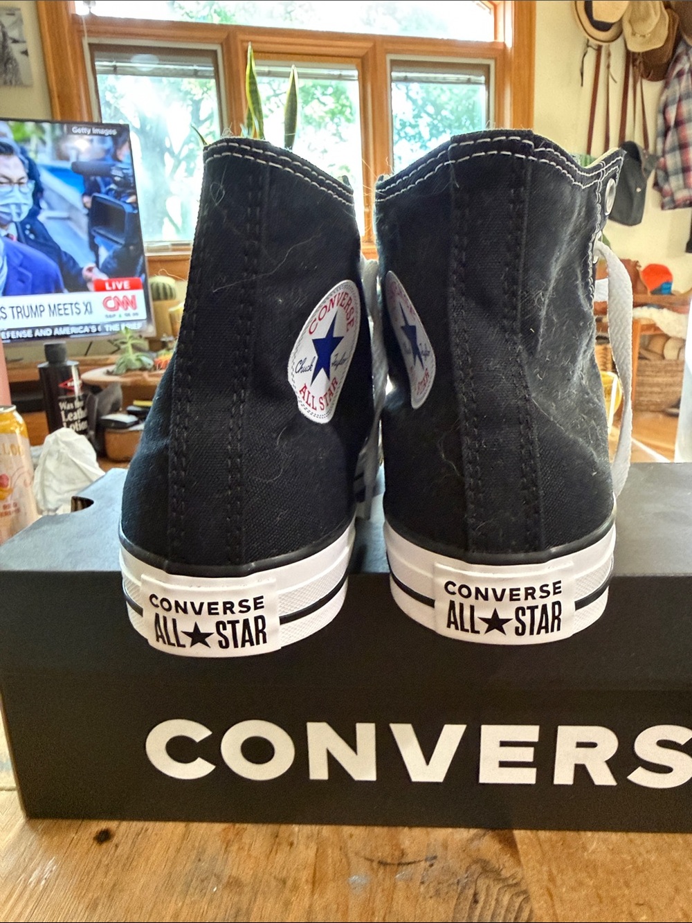 NIB Converse Chuck Taylor All Star Wide High Top Black M 6.5 / W 8.5 - Picture 3 of 7